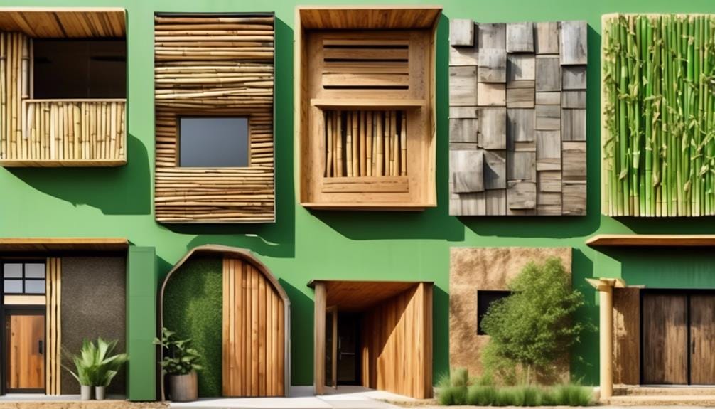 different sustainable facade materials